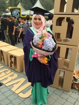Aqilah during her graduation