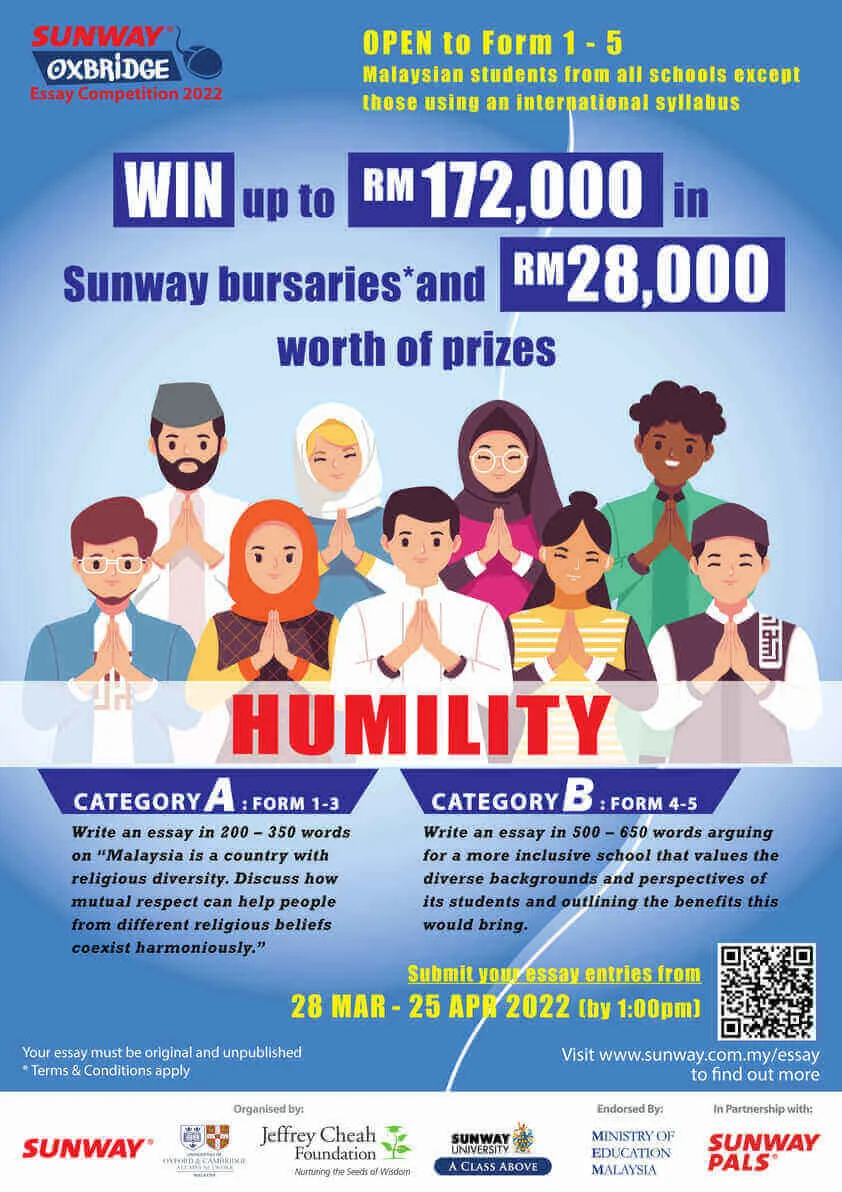 Sunway-Oxbridge Essay Competition 2022.