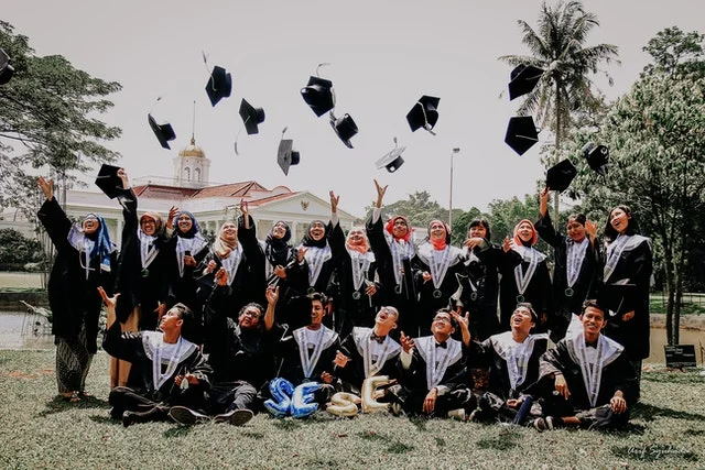 Students graduating from a Malaysian university.