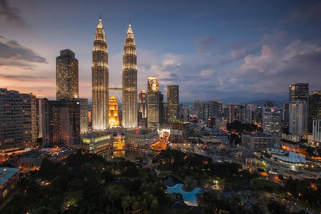 Kuala Lumpur night view.