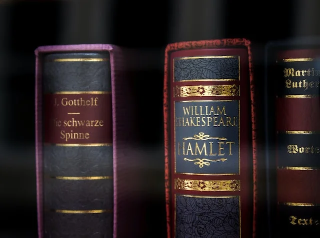 William Shakespeare books.